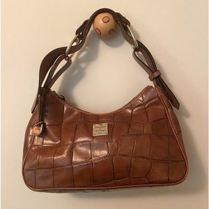 Vintage DOONEY & Bourke | Crocodile Embossed Leather Handbag